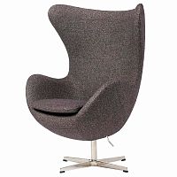 кресло egg chair серое в Барнауле