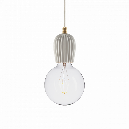 подвесной светильник beton rib white brass в Барнауле