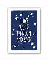 постер to the blue moon and back а4 в Барнауле