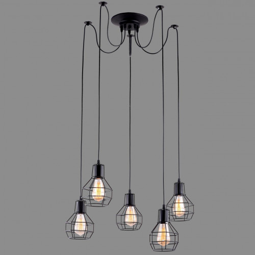 подвесная люстра arte lamp a1109sp-5bk в Барнауле