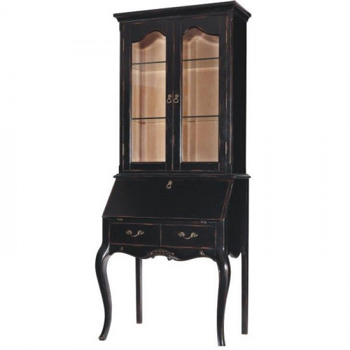шкаф-витрина alborada чёрный в Барнауле
