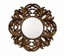 зеркало круглое большое в резной раме round leaf в Барнауле