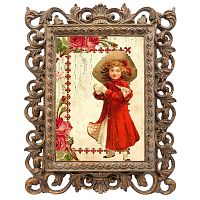 репродукция старинной рождественской гравюры in red в Барнауле