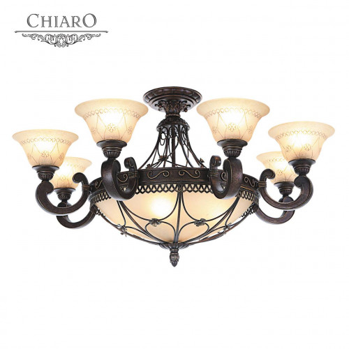 потолочная люстра chiaro айвенго 382012812 бежевая в Барнауле