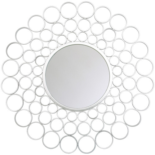 зеркало серебряное круглое в раме георгина в Барнауле