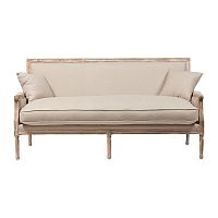 диван auguste salon bench with burlap прямой бежевый в Барнауле