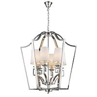 люстра presidential 6 от delight collection белая/никель в Барнауле