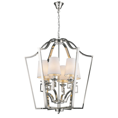 люстра presidential 6 от delight collection белая/никель в Барнауле