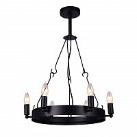 дизайнерская подвесная люстра arte lamp bastiglia a8811sp-6bk черная в Барнауле