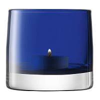 подсвечник стеклянный синий для чайной свечи light colour, 8,5 см в Барнауле