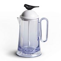 кувшин sparrow с ложкой, белый с черным в Барнауле