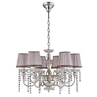 подвесная люстра crystal lux alegria sp6 silver-brown в Барнауле