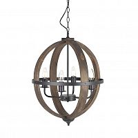 люстра на 4 рожка коричневого цвета в Барнауле