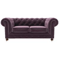 диван chesterfield lux двухместный прямой фиолетовый в Барнауле