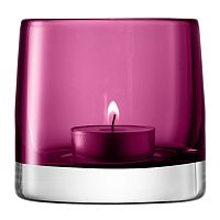подсвечник стеклянный лиловый для чайной свечи light colour, 8,5 см в Барнауле