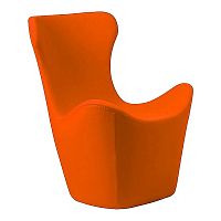 кресло papilio lounge chair оранжевое в Барнауле