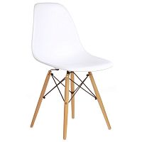 стул деревянный pc-015 белый (eames style) в Барнауле