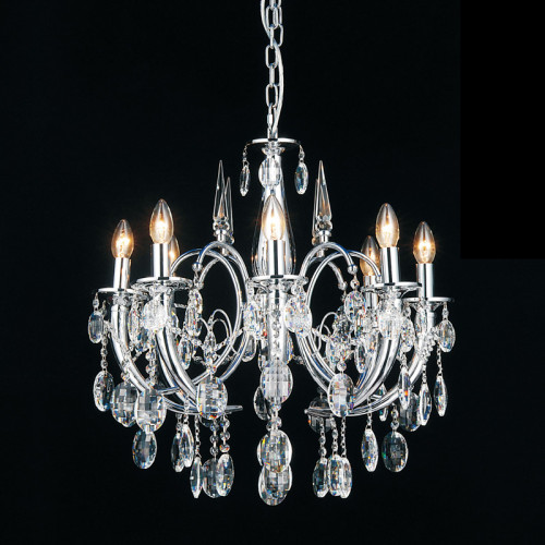 люстра md103908-8a от illuminati прозрачная/ хром в Барнауле