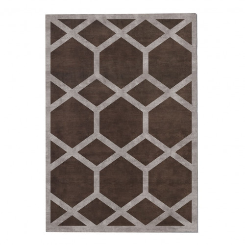 ковер ashton cocoa 120x170 коричневый в Барнауле