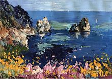 картина маслом морские скалы в Барнауле