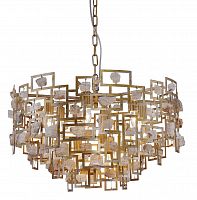 подвесная люстра crystal lux diego sp9 d600 gold в Барнауле