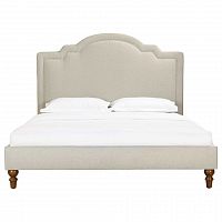 кровать двуспальная 160х200 бежевая cassis upholstered в Барнауле