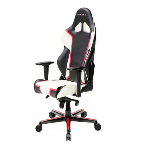 кресло геймерское dxracer racing черно-бело-красное в Барнауле