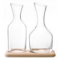 набор из кувшинов для вина и воды на деревянной подставке 1.2 л/1.4 л в Барнауле