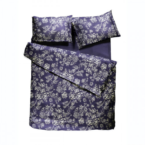 комплект постельного белья decoflux сатин евро peony indigo в Барнауле