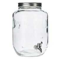банка glass с крышкой и краном прозрачная в Барнауле