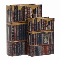 шкатулки-книги, набор из 2 шт. мультиколор в Барнауле
