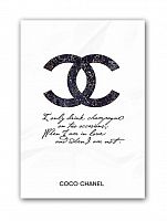 постер drink champagne. coco chanel а3 в Барнауле
