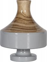 ваза настольная rustic chic vase wood grey в Барнауле