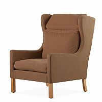 кресло wingback коричневый в Барнауле