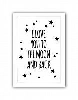 постер to the white moon and back а4 в Барнауле