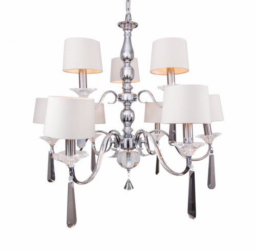 люстра nickel and black crystal хром в Барнауле