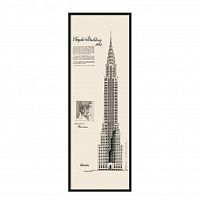 постер chrysler building черный в Барнауле