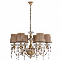 подвесная люстра crystal lux alegria sp6 gold-brown в Барнауле