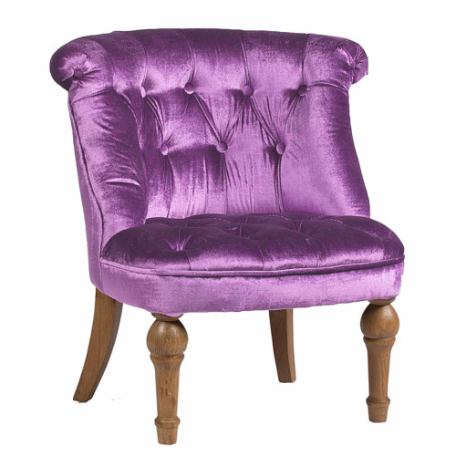 кресло sophie tufted slipper chair лиловое в Барнауле