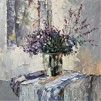 картина маслом сине-фиолетовый в Барнауле