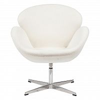 кресло swan chair белое в Барнауле