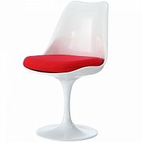 стул eero saarinen style tulip chair красная подушка в Барнауле