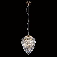 подвесной светильник crystal lux charme sp3+3 led gold/transparent в Барнауле