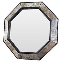 зеркало венецианское восьмиугольное черное в состаренной раме black swan в Барнауле