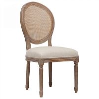 стул vintage french round cane back кремовый лён в Барнауле