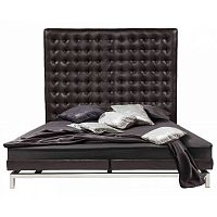 кровать двуспальная 180х200 коричневая из экокожи boss bed в Барнауле