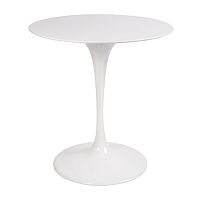 стол eero saarinen style tulip table top mdf d70 глянцевый белый в Барнауле