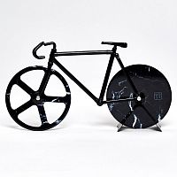 нож для пиццы из нержавеющей стали the fixie, черный мрамор в Барнауле