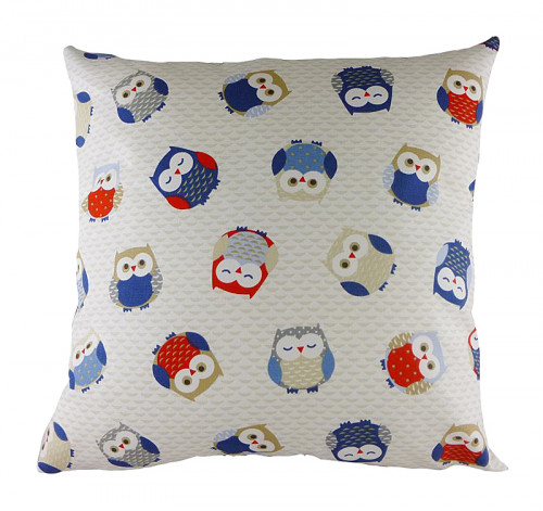 подушка с принтом owl print blue в Барнауле