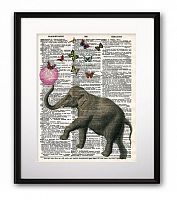 постер elephant and balloon а3 в Барнауле